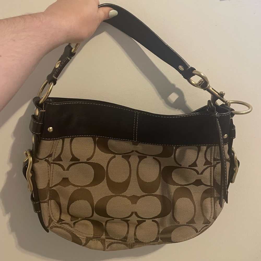 Classic Coach Zoe Signature shoulder bag No. F0894-12657 - Picture 2 of 5